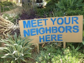 Meet Your Neighborhs Sign