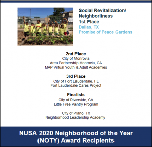 Riverside Little Free Pantry Program NUSA Finalist Award