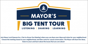 Mayor's Big Tent Tour Logo
