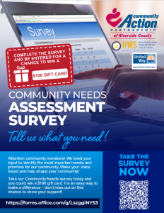 Community Needs Assessment Survey Flyer 2023